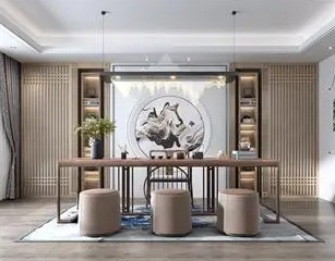 威海新中式风格茶室如何规划设计